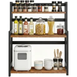 Kryddställ - Bambu - 3-vånings - Organizer - Matsal eller kontor