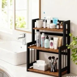 Kryddställ - Bambu - 3-vånings - Organizer - Matsal eller kontor