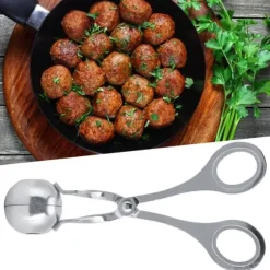Köttbulleskopa Rostfritt Stål DIY Köttbulletillverkare Tång Hem Kök Tillbehör