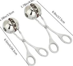Köttbulletång / skopa för köttbullar, 2-pack med 2 storlekar