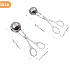 Köttbulltång / skopa för köttbullar, 2-pack med 2 storlekar