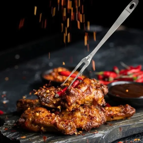 Köttgaflar och för grill med 2 spett 30,5 cm Fackelmann Oxford