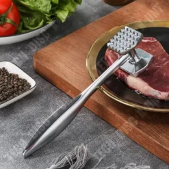 Köttklubba - TECH DISCOUNT - Dubbelsidig modell - Zinklegering - Rutschfri handtag - Modern design