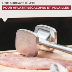 Köttmördarkniv - Fackelmann - 45826 - Aluminium/ABS/TPR - Svart - 28 x 7,5 cm