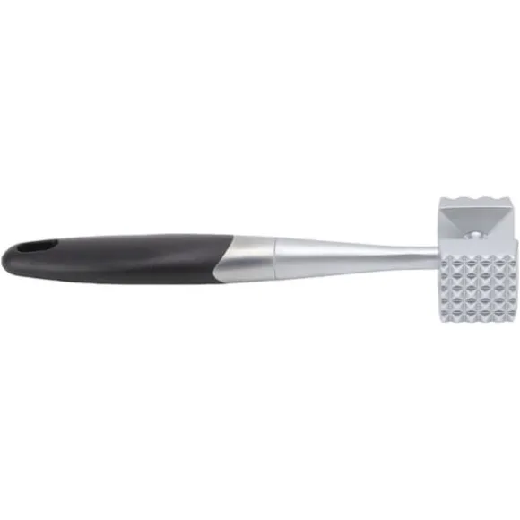 Köttmörning Dubbelsidig zinklegering Ergonomiskt gummihandtag Balanserad design Köttklubba för biff kycklingfisk