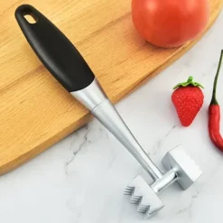 Köttmörning Dubbelsidig zinklegering Ergonomiskt gummihandtag Balanserad design Köttklubba för biff kycklingfisk