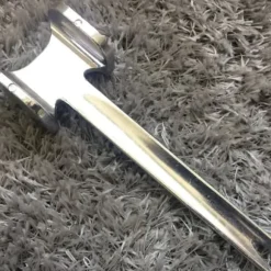 Köttmörningsmaskin i aluminiumlegering, rund, silver, ergonomisk köttklubba för köksbiff