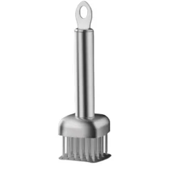 Köttmörningsmedel i rostfritt stål med fyrkantiga och runda nålar Model 1