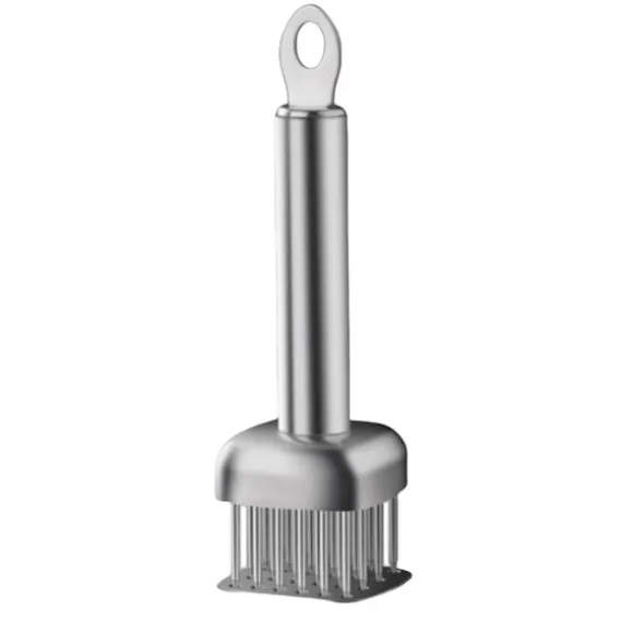 Köttmörningsmedel i rostfritt stål med fyrkantiga och runda nålar Model 1