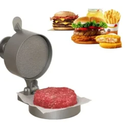 Köttpress - Professionell - Non-stick - 185 x 126 x 100-140 mm - Diameter 113 mm - Lätt att rengöra