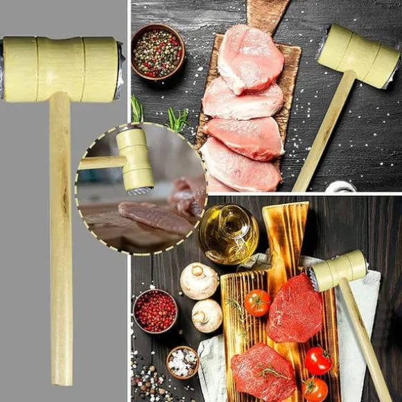 KÖTTPUNCHER, KÖTTSLAGSHAMMER, 2-SIDIG, TRÄMESSENGER