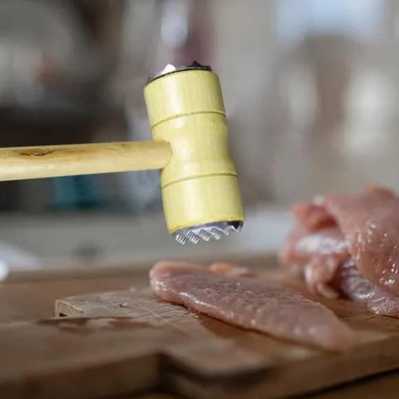 KÖTTPUNCHER, KÖTTSLAGSHAMMER, 2-SIDIG, TRÄMESSENGER