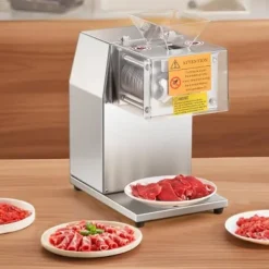 Köttskärmaskin, 33x22x43.6 cm, rostfritt stål, elektrisk matskärare