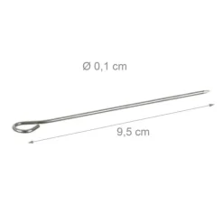 Köttspett, Rostfritt stål, 9.5x0.1 cm, Silver