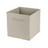 Kub av ribbat velour för förvaring 29 liter naturlig urban livsstil