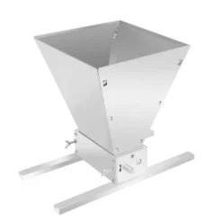 Kvarn, 4L kapacitet, justerbara valsar, manuell och borrdriven, silverfinish, hållbart material