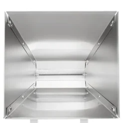 Kvarn, 4L kapacitet, justerbara valsar, manuell och borrdriven, silverfinish, hållbart material