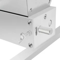 Kvarn, 4L kapacitet, justerbara valsar, manuell och borrdriven, silverfinish, hållbart material