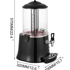 10L 30-90°C 400W kommersiell elektrisk varm chokladvärmare smältmaskin, lätt att använda och rengöra, bred applikation