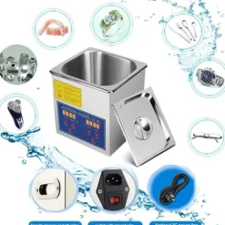 2L digital ultraljudsrengörare, 40 kHz djuprengöring, justerbar tid/temperatur, lämplig för hemmabruk och professionell användning