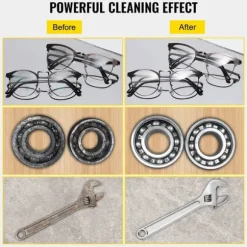 2L digital ultraljudsrengörare, 40 kHz djuprengöring, justerbar tid/temperatur, lämplig för hemmabruk och professionell användning