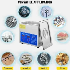 3L digital ultraljudsrengörare, 40 kHz djuprengöring, justerbar tid/temperatur, lämplig för hem och professionell användning