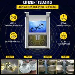 15L Digital Ultrasonic Rengöring, Värme, Timer, 600W, 40KHz, Rengöringsmaskin