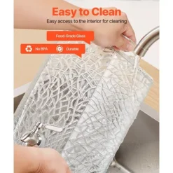 10L Dryckesdispenser, Festdryckesdispenser i Glas, Inklusive Stativ