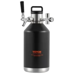 Öl Growler Tappsystem, 21x21x40 cm, Rostfritt Stål