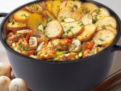 13L Gryta med lock – Non stick beläggning – Induktionshäll