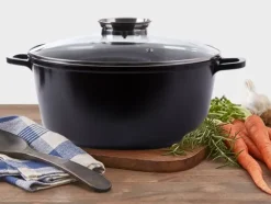 13L Gryta med lock – Non stick beläggning – Induktionshäll