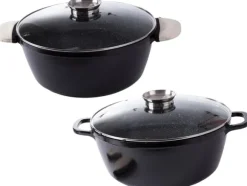 13L Gryta med lock – Non stick beläggning – Induktionshäll