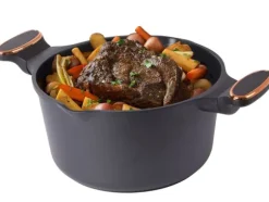 7L Kastrull med lock – Non stick beläggning – Induktionshäll