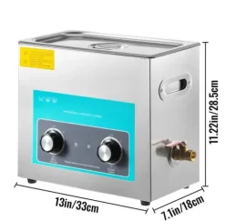 6,5L 40KHz ultraljudsrengörare med värmare, djuprengöring, justerbar temperatur och tid, lämplig för kommersiellt och hushållsbruk