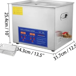 15L 40kHz 360W digital ultraljudsrengörare, djuprengöring, justerbar tid/temperatur, humaniserad design, bred applikation