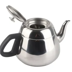 1,5l 2l rostfritt stål tekanna med spishäll kaffekanna tekopp varmvattenkokare med filter 2l