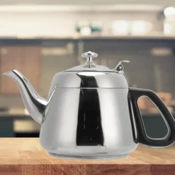 1,5l 2l rostfritt stål tekanna med spishäll kaffekanna tekopp varmvattenkokare med filter 2l