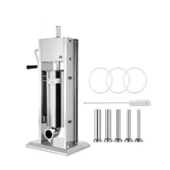 15L manuell vertikal korvpåfyllningsmaskin med 5 påfyllningsmunstycken, stor kapacitet, snabbt/långsamt läge, lätt att rengöra