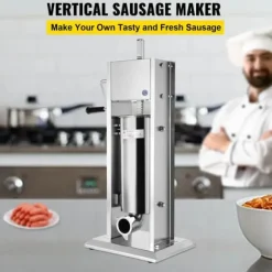 15L manuell vertikal korvpåfyllningsmaskin med 5 påfyllningsmunstycken, stor kapacitet, snabbt/långsamt läge, lätt att rengöra