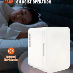 10L portabelt litet kylskåp för fordon och hem, mini bilkylskåp, kallt och varmt dubbla lägen, tyst drift