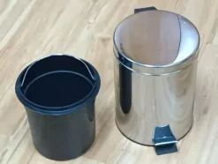 5L soptunna i rostfritt stål med pedal