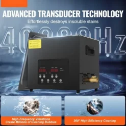 10L Ultraljudsrengöringsmaskin, Korgvärmare och Timer 240W, Nyckelfunktioner för Effektiv Rengöring