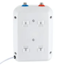 8L Varmvattenberedare - Elektrisk - 1500 W - 220–240 V - 30–65°C - Snabb uppvärmning 15 min - IPX4 - Vägg/golv/under diskbänk - Vit