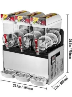 15L X 3 tankar 1800W slaskmaskin med exakt kontrollpanel, snabb kylning, hänsynsfull design, lätt att rengöra, bred applikation