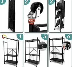Lagerhylla FS005 SVART