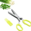 5-lagers kökssax i rostfritt stål för mat Strimlad strimlad schalottenlök Sushi Örtsax (Gul)[416]