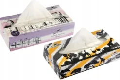 2-lagers näsdukar i ask med 100 stycken