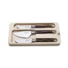 LAGUIOLE Cheese knives Laguiole Dark Wood SET 3 SdV