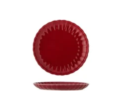 Latina Tallrik, röd, stengods