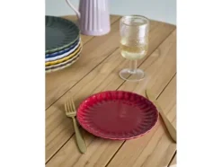 Latina Tallrik, röd, stengods